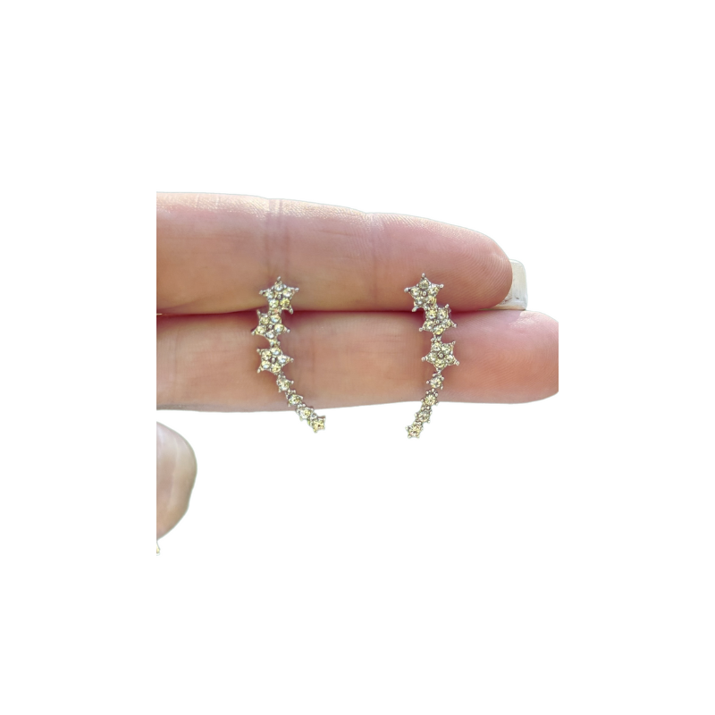 Brincos Prata 925 Constelação com Zircônias