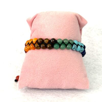 Pulseira Pedras Naturais 7 Chakras – Energia & Equilíbrio