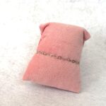 Pulseira Prata 925 Feminina Elos de Coração 8 cm