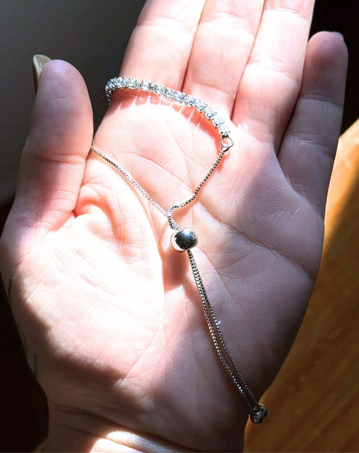 Pulseira Riviera Ajustável Prata 925 com Zircônias