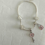 Pulseira prata charms – Pulseira em Prata 925 com Pingentes Decorativos