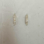 Brinco prata feminino – Brinco Linear em Prata 925 Texturizada